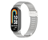 Pasek i akcesoria do zegarków TECH-PROTECT Milaneseband do Xiaomi Mi Band 8 / 8 NFC / 9 silver